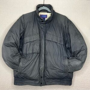 Vintage Gant Down Winter Jacket Coat-Charcoal-Men’s L-Vtg-80s-Casual-Classic